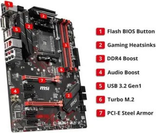 Placa base MSI B450 + 32GB DDR4 3200MGZ
