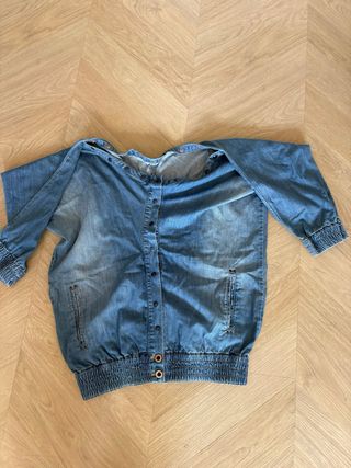 Pantalón vaquero mujer con corchetes