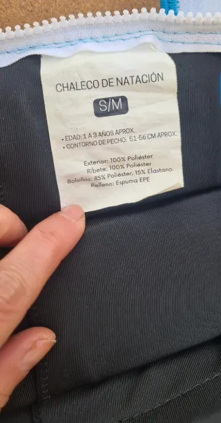 Chaleco flotador natación 1-3 años Segurbaby
