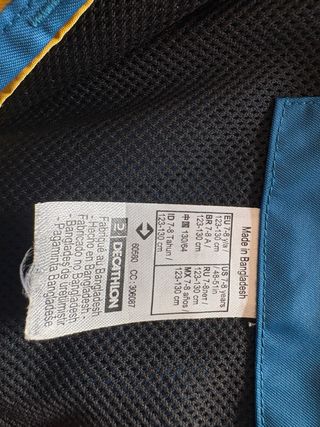 Chaqueta impermeable Decathlon niño