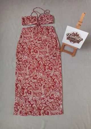 Vestido Zara Asimétrico Estampado