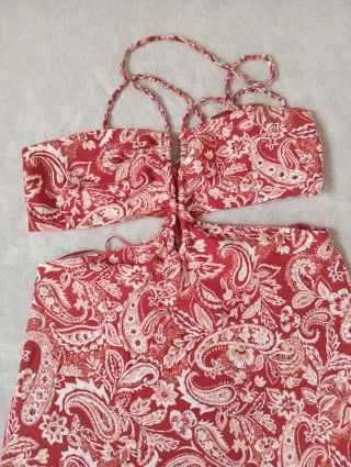 Vestido Zara Asimétrico Estampado