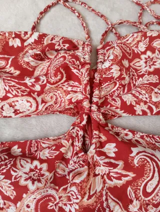 Vestido Zara Asimétrico Estampado