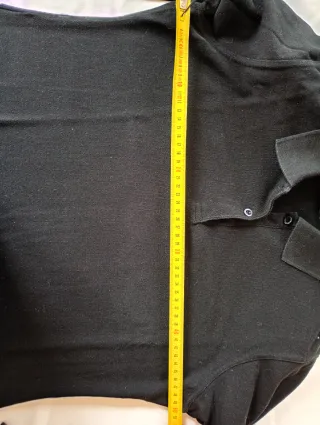 Polo New Wave manga larga negro Talla L