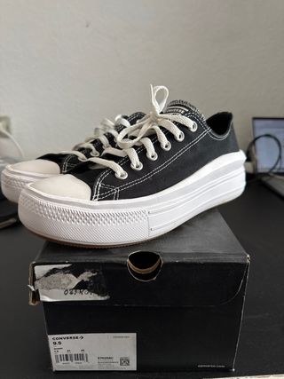 Converse All Star Plataforma Negra Talla 41