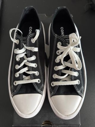 Converse All Star Plataforma Negra Talla 41