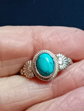 Anillo Plata Ley Turquenita