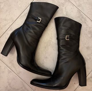 Stivali in vero cuoio modello texano