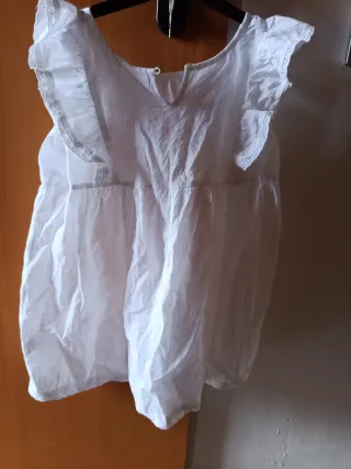 Camiseta sin mangas Cotton Juice blanca (172cm)