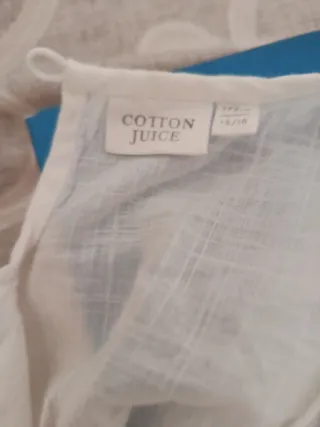 Camiseta sin mangas Cotton Juice blanca (172cm)