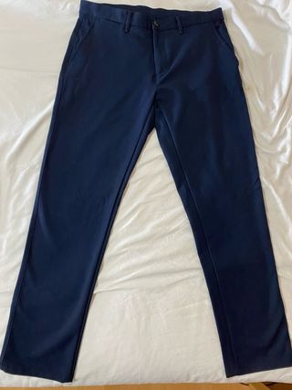 Pantalón Zara de vestir azul marino para hombre