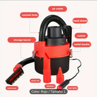 Aspirador Coche Naranja/Negro