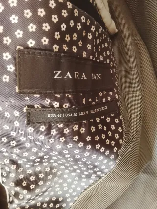 Chaqueta de traje Zara Negra