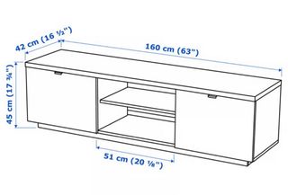 Mueble TV BYÅS Salón Ikea