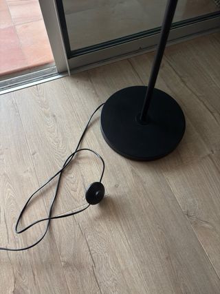 Lámpara de pie negra 185cm