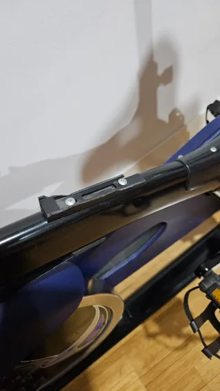 Bicicleta de Spinning Negra y Azul