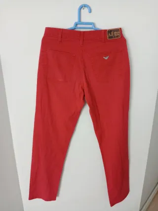 Pantalón AJ Armani Jeans Recto Rojo Hombre