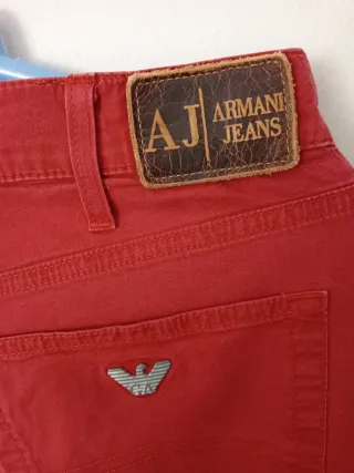 Pantalón AJ Armani Jeans Recto Rojo Hombre