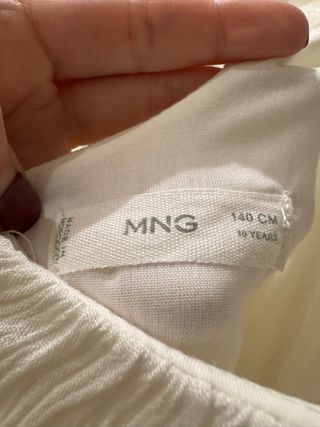 Vestido de Comunión Blanco Encaje de Mango