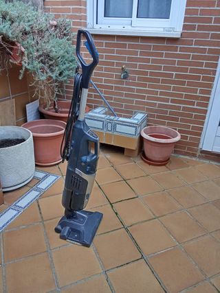 Aspiradora de mano con vapor