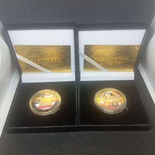 LOTE 2 MONEDAS CONMEMORATIVAS EN ESTUCHES