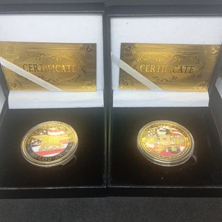 LOTE 2 MONEDAS CONMEMORATIVAS EN ESTUCHES