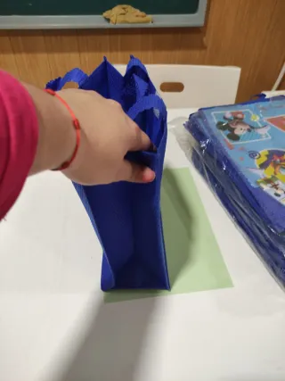 Bolsa de tela infantil Mickey y Pluto