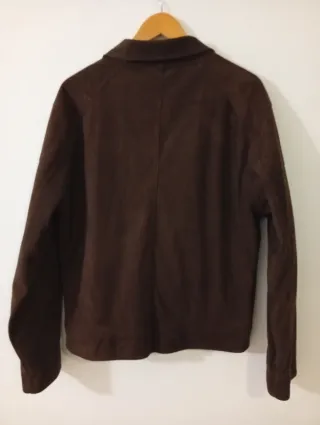 Chaqueta piel de ante auténtica