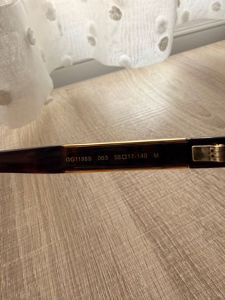 Gafas de sol Gucci Marrones y Doradas