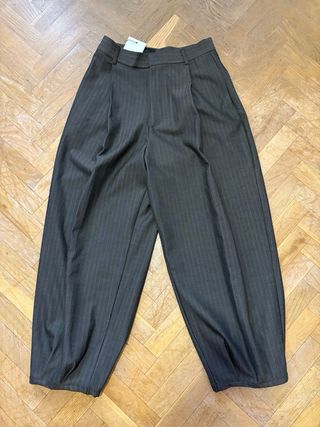 Pantalón de traje gris Zara Talla XS