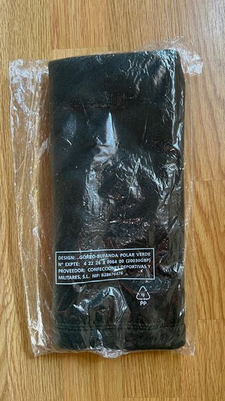 Gorro-bufanda polar militar verde