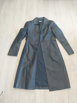 Abrigo 3/4 Piel Negro