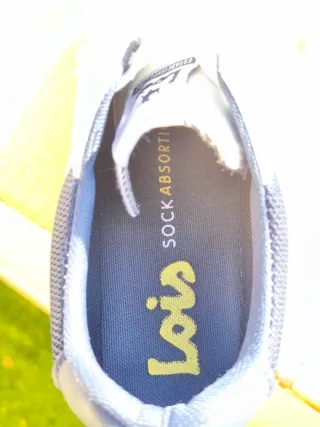 Zapatillas Lois Blancas y Azul Marino