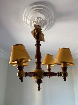 Lámpara de techo de madera 65x50