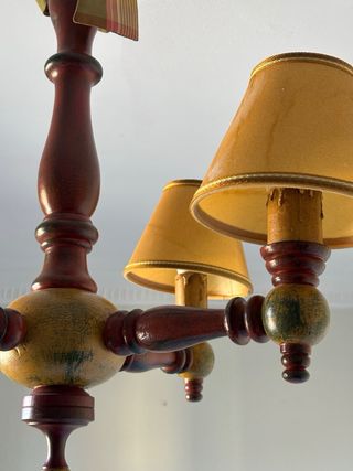 Lámpara de techo de madera 65x50