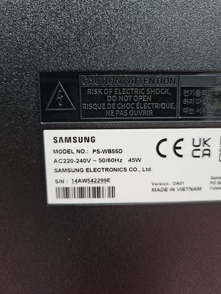 Barra de Sonido Samsung Soundbar HW-B530.