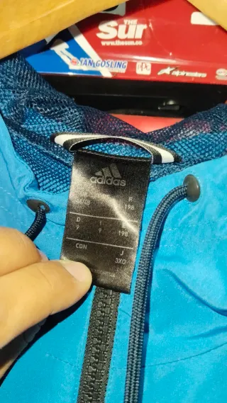 Chaqueta Adidas Azul y Teal