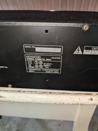 Kenwood KX-57CW Stereo Doppio Cassette Deck