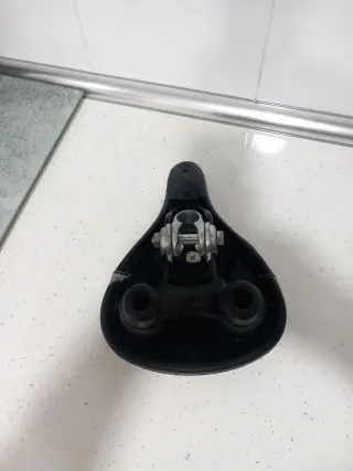 Sillín Gel Bicicleta Negro/Gris