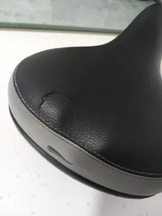 Sillín Gel Bicicleta Negro/Gris