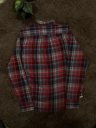 Camisa Levi's Slim Fit Tartán Roja Talla S