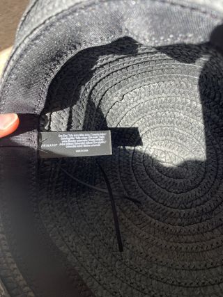 Sombrero de playa negro mujer Primark