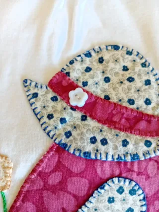 Camiseta patchwork niña