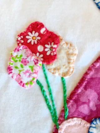 Camiseta patchwork niña