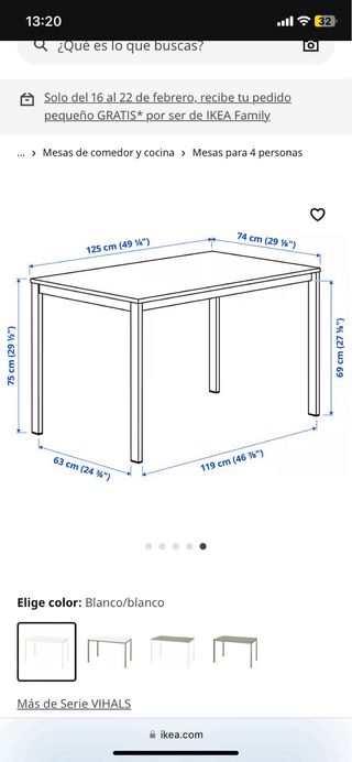 Mesa comedor blanca aluminio IKEA, incluye cristal