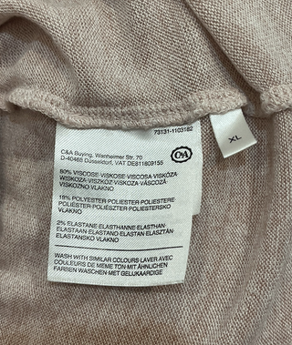 Vestido rosa claro manga larga