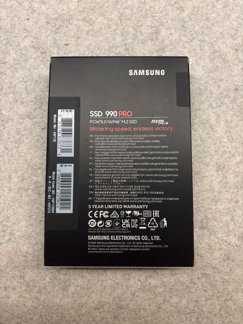 Samsung SSD 990 Pro 1TB NVMe M.2 afbeelding 2