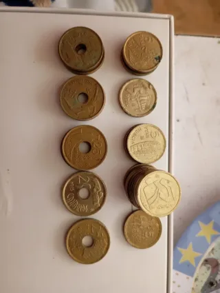 Lote de monedas antiguas Pesetas varias ciudades
