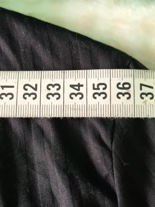 Blusa Massimo Dutti Nera con Volant e Fiocco