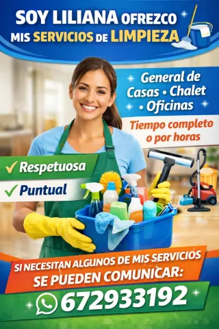 Ofeco servicios de limpieza